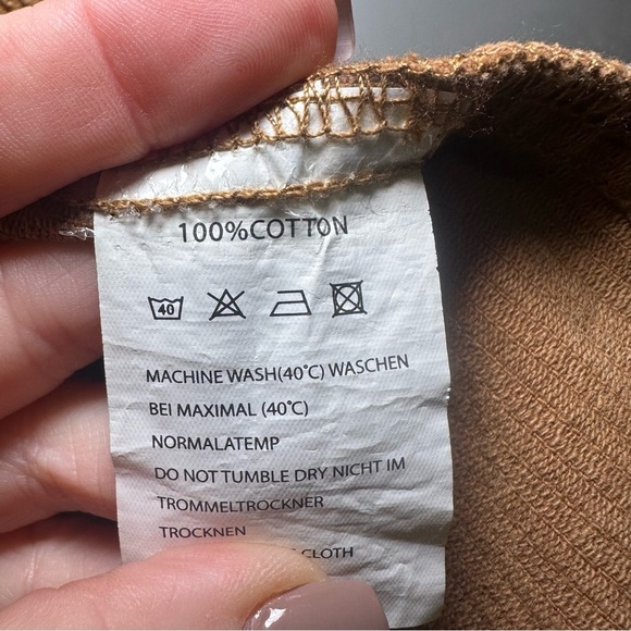 Brown Corduroy Jacket Shacket Distressed Size Medium 100% cotton - Picture 9 of 12